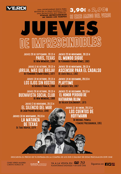 Cines Verdi cartel Jueves_imprescindibles