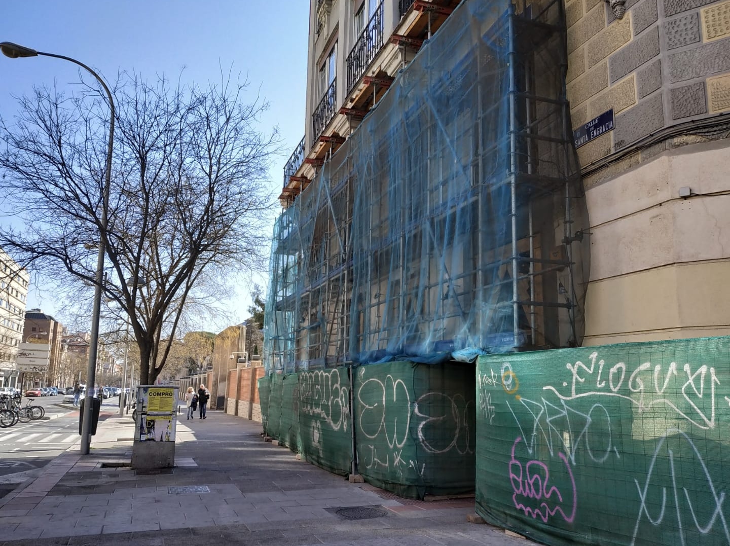 Esquina de las calles Santa Engracia y Ríos Rosas.