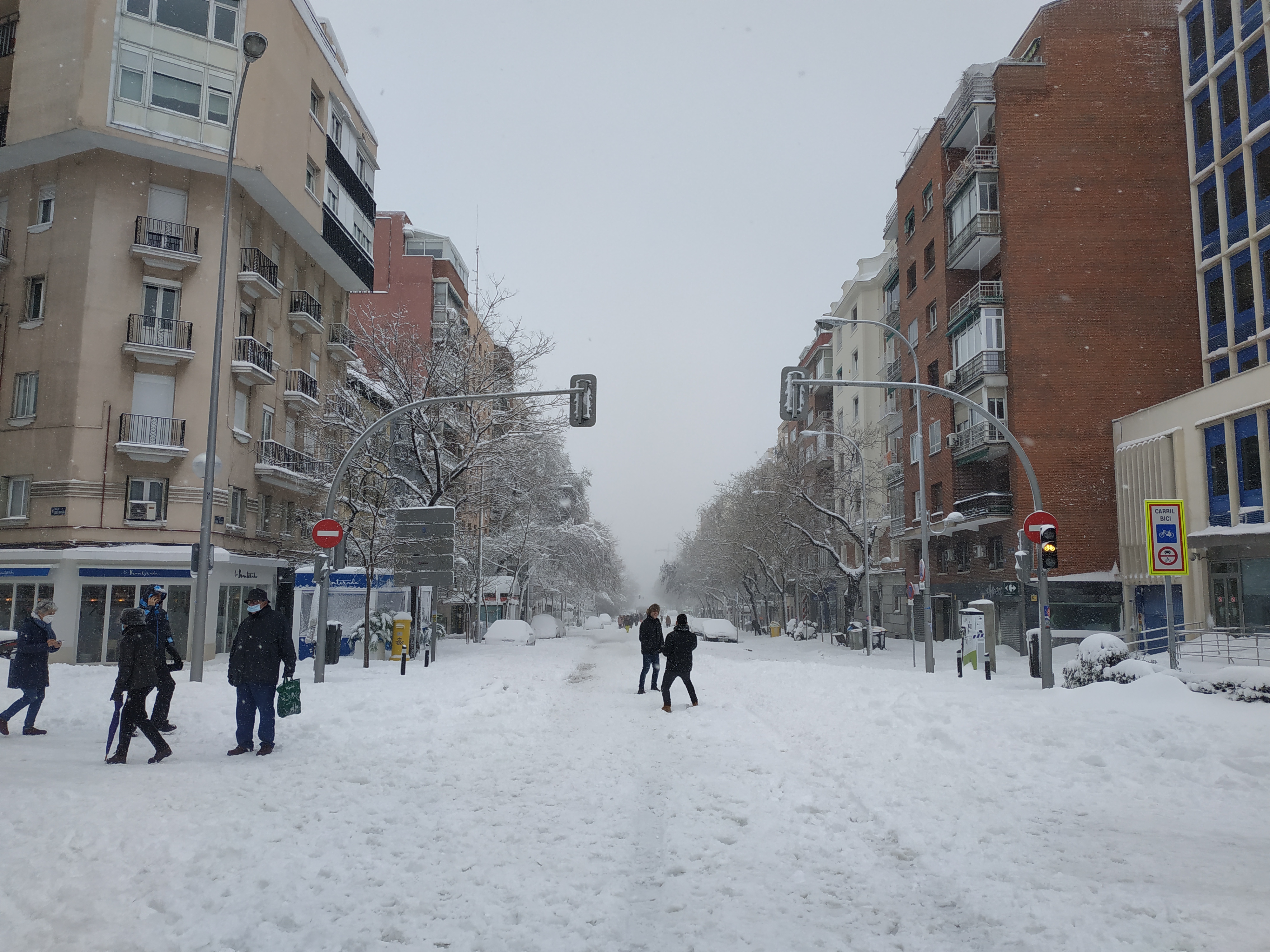 Interseccin de las calles de Santa Engracia con Jos Abascal